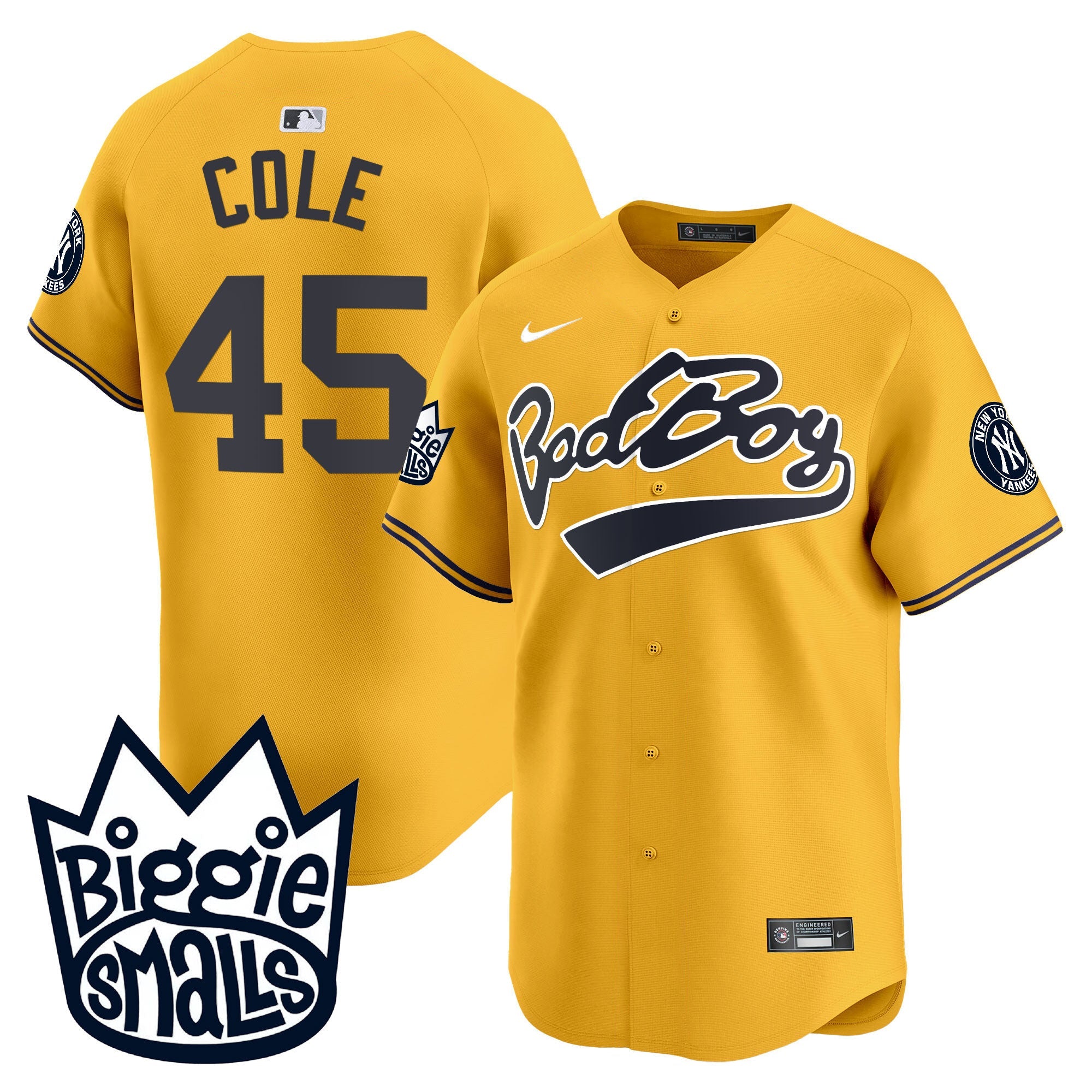 NYY Biggie Smalls Vapor Premier Limited Jersey - All Stitched