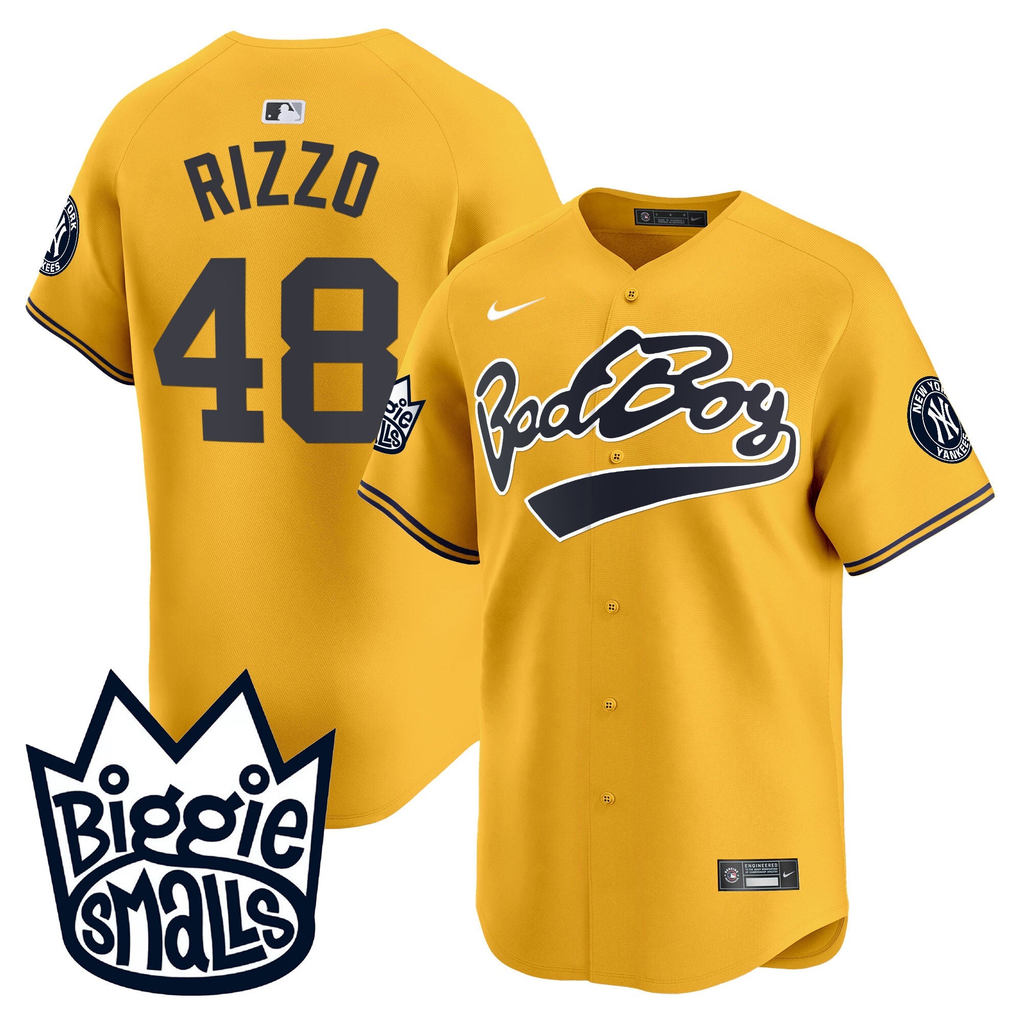 NYY Biggie Smalls Vapor Premier Limited Jersey - All Stitched