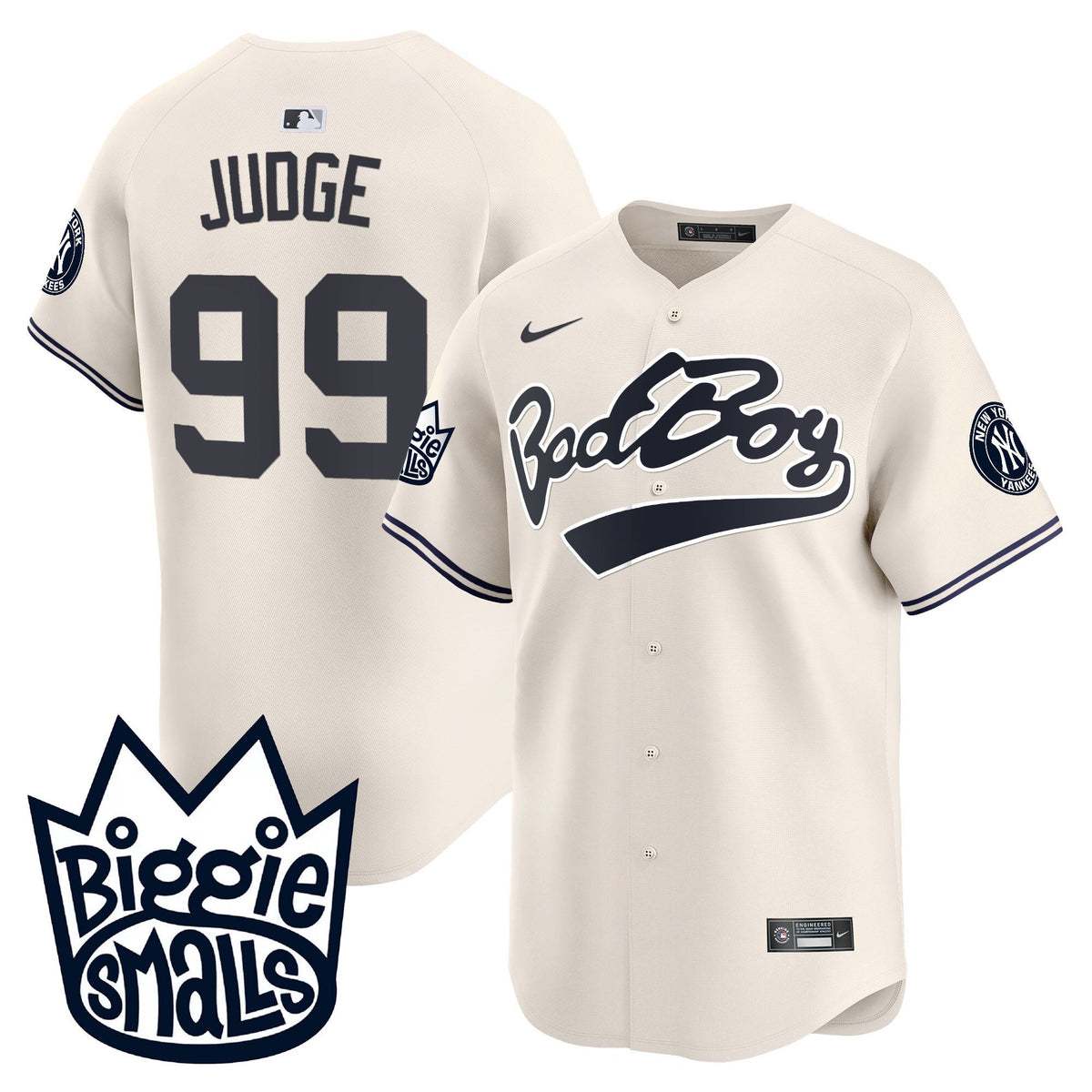 NYY Biggie Smalls Vapor Premier Limited Jersey - All Stitched