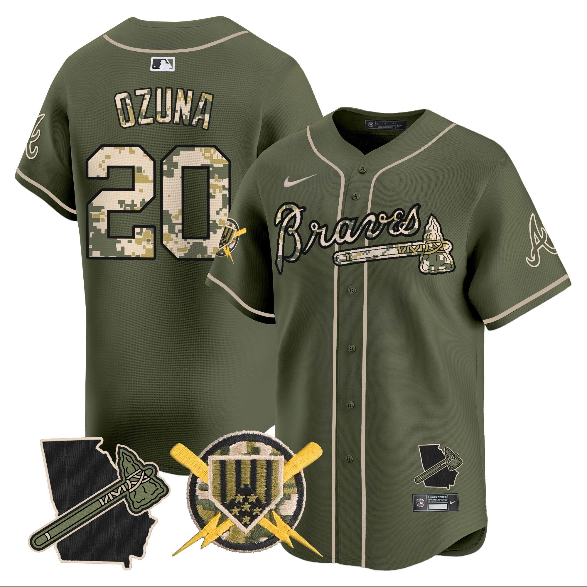ATL Armed Forces Day Vapor Premier Limited Jersey - All Stitched