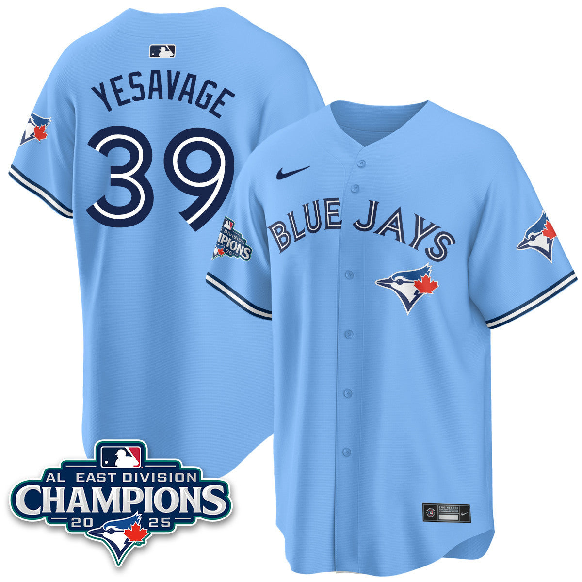 TOR AL East Division Champions Jersey - All Stitched