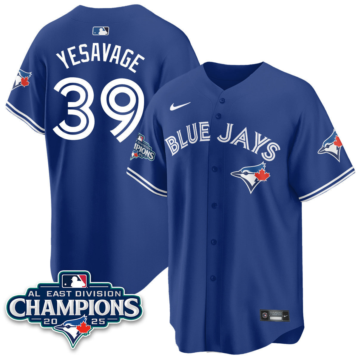 TOR AL East Division Champions Jersey - All Stitched