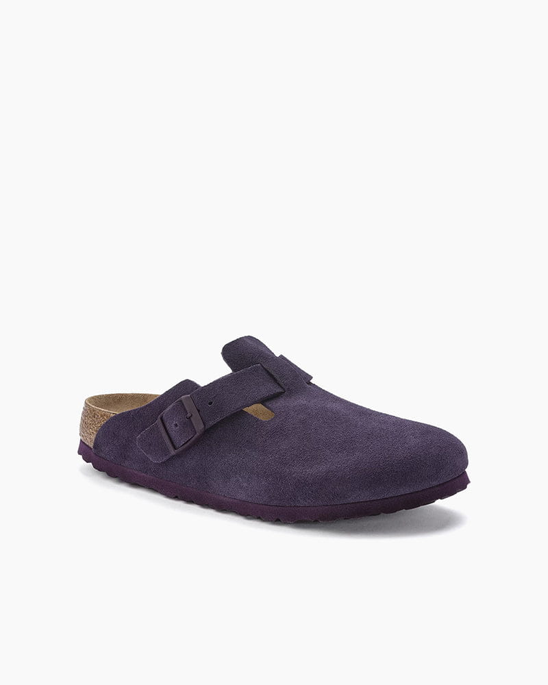 Women's Suede U-Style Soft Footbed Boston Clogs