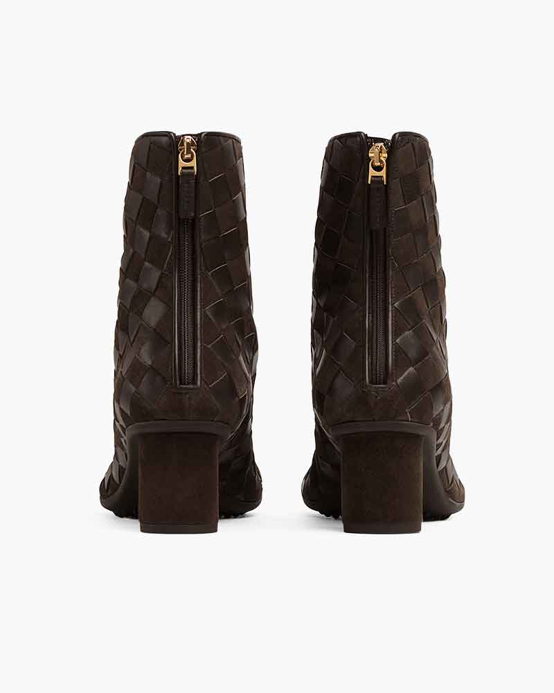Women's Woven Suede Leather Boots