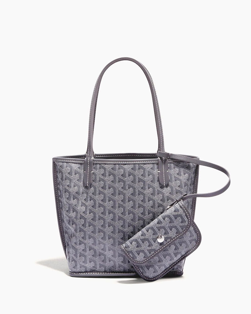 Mini Structured Leather Tote Bag