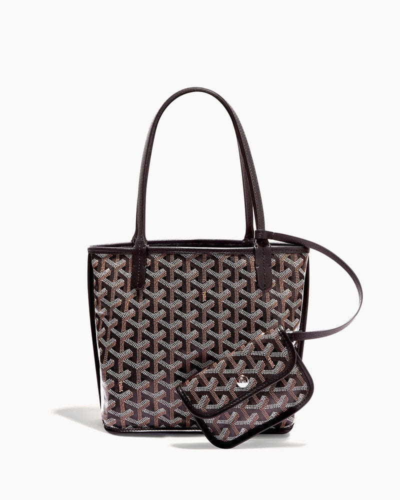 Mini Structured Leather Tote Bag