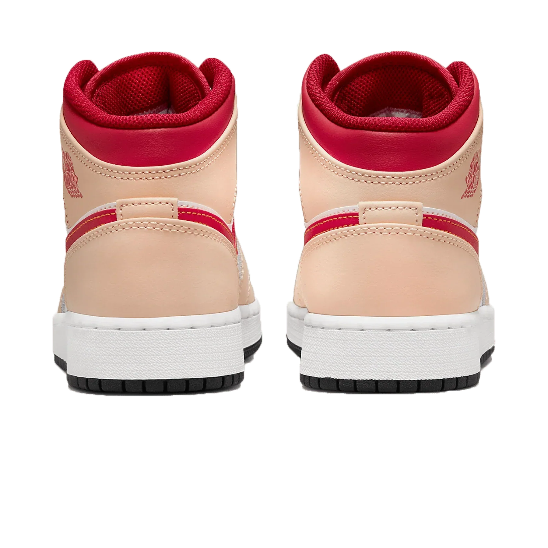 Air Jordan 1 Mid 'Light Curry Cardinal Red'