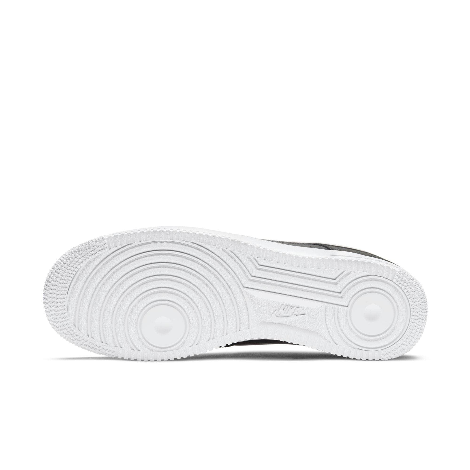 Nike Air Force 1 Low '07 Black White Pebbled Leather - Men's