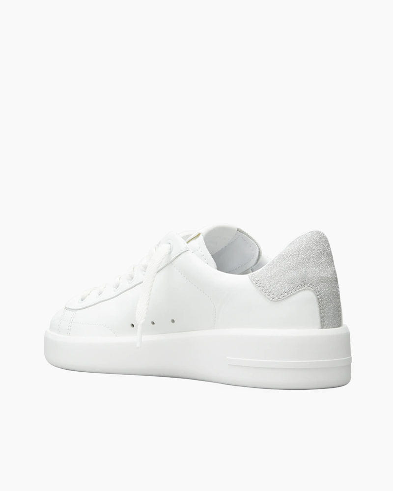 Women's Office Casual White Star Leather Sneakers