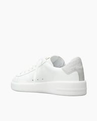 Women's Office Casual White Star Leather Sneakers