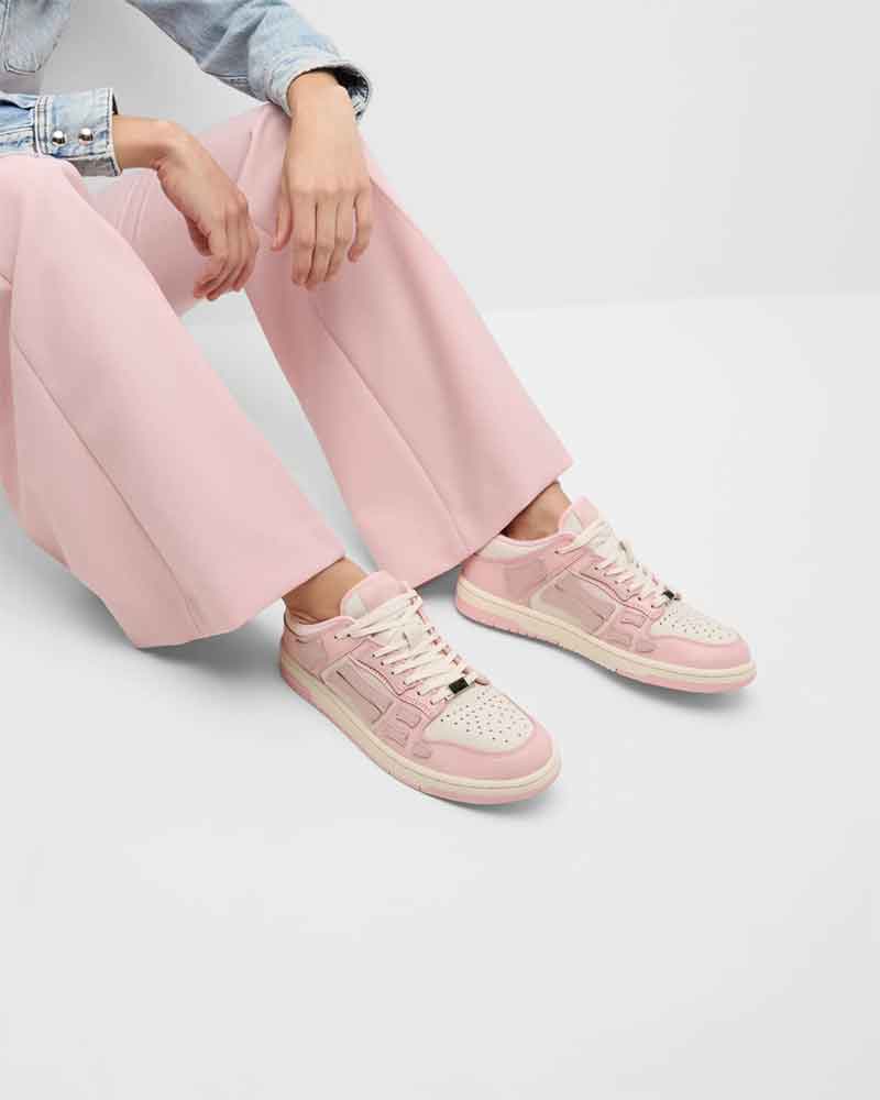 Women's City Sightseeing Trendy Pink Skel Trainers