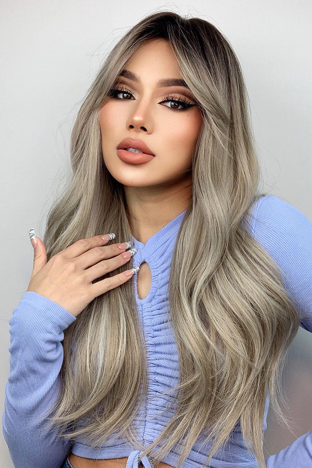 Full Machine Long Wave Wigs 26'' - CADEAUME