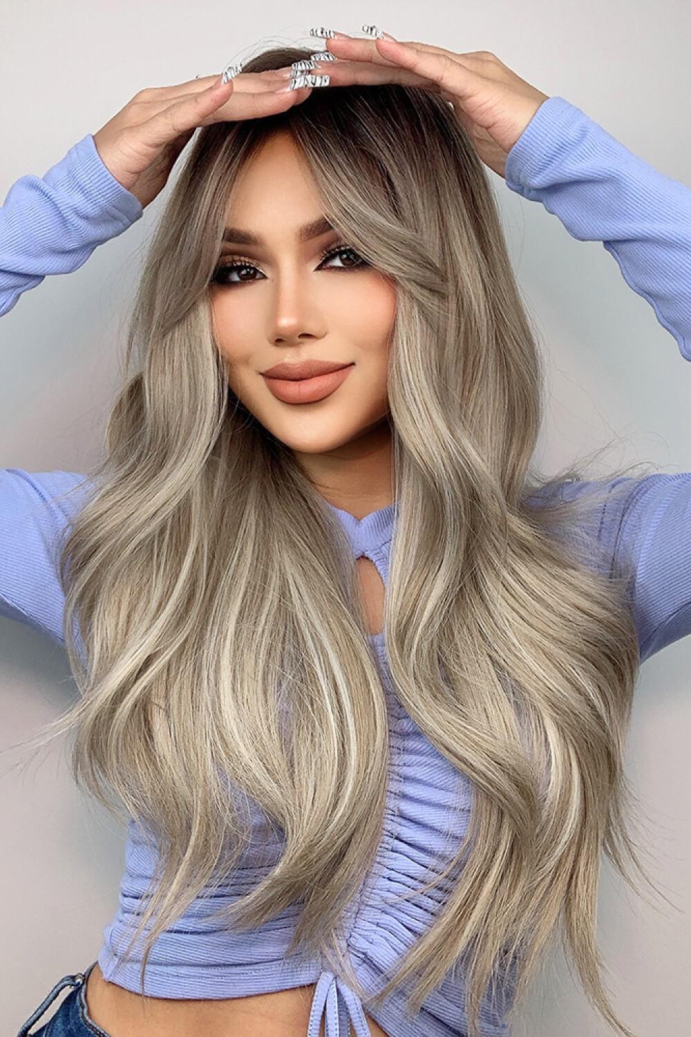 Full Machine Long Wave Wigs 26'' - CADEAUME