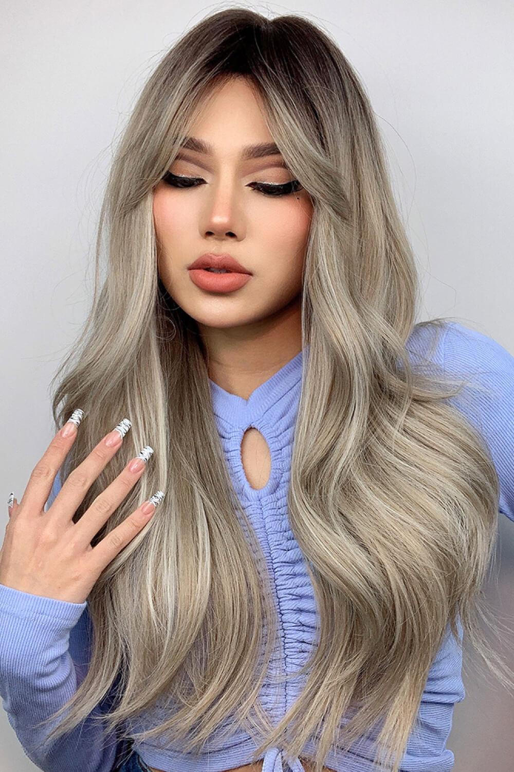 Full Machine Long Wave Wigs 26'' - CADEAUME