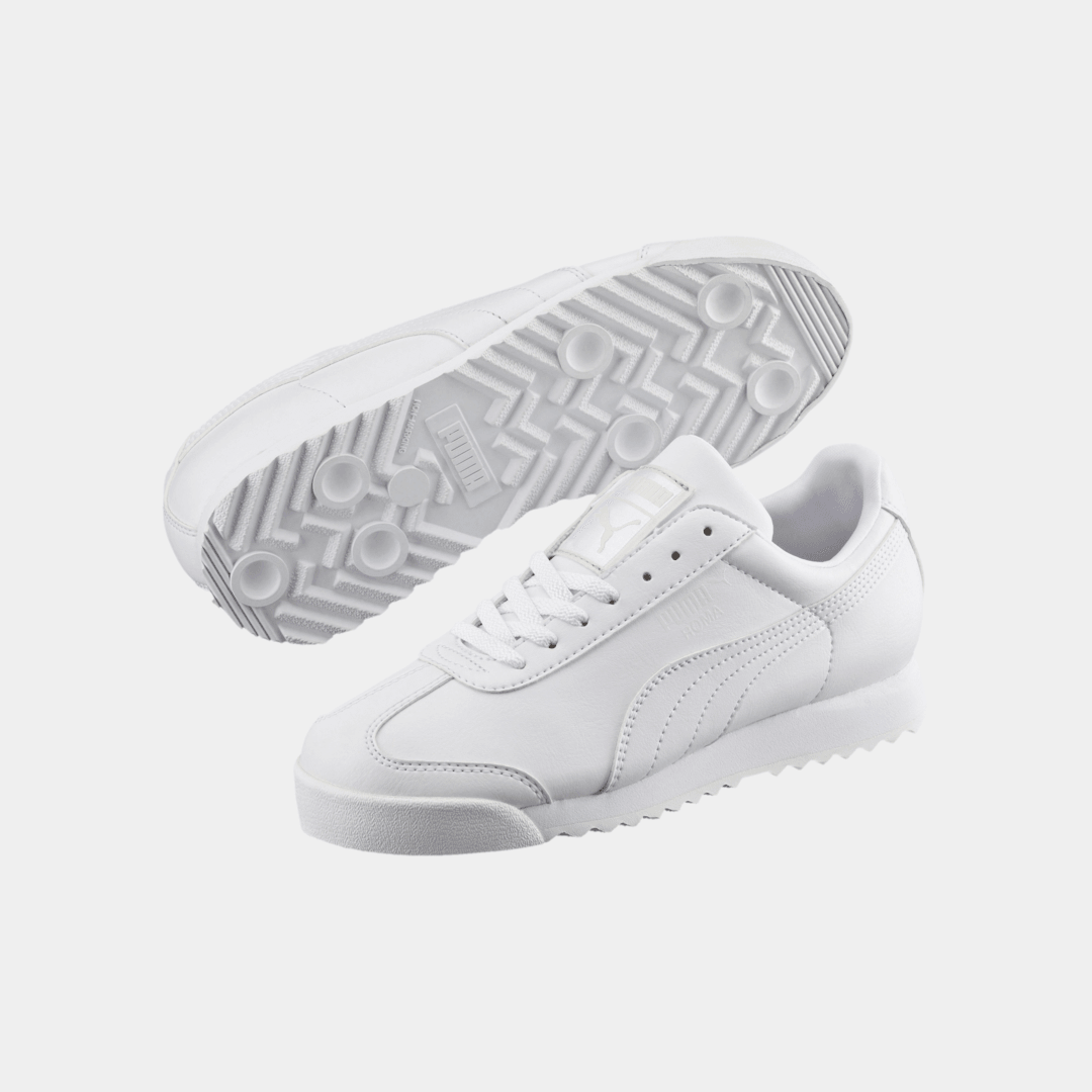 GS Puma Roma Basic - 'White/Light Grey' - CADEAUME