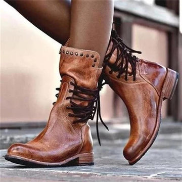 Women Boots New Women's  Boots Under Women's Toe Handmade Rivet  Gothic Shoes